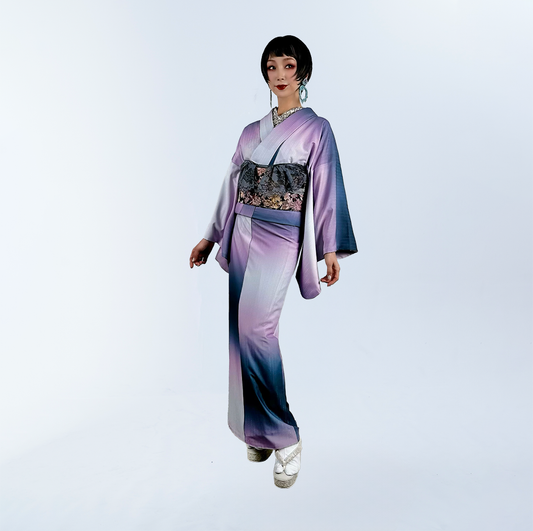 小紋 ombré 反物 （幻惑）